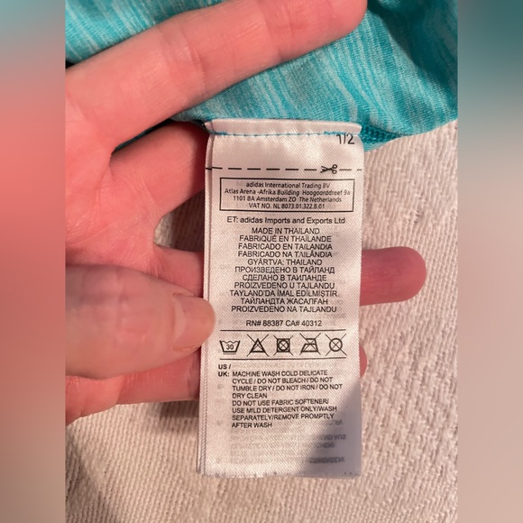 adidas Aqua Blue Climalite X-backPerformance Tank - Picture 11 of 11